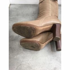 Chloé CHLOE Boots T.eu 37.5 Leather Beige -winter shoes Sales 2023 823556 5