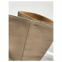 Chloé CHLOE Boots T.eu 36 Leather Beige -winter shoes Sales 2023 823557 3