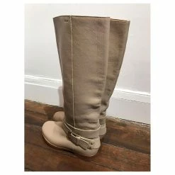 Chloé CHLOE Boots T.eu 36 Leather Beige -winter shoes Sales 2023 823557 5