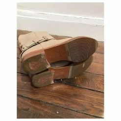 Chloé CHLOE Boots T.eu 36 Leather Beige -winter shoes Sales 2023 823557 7
