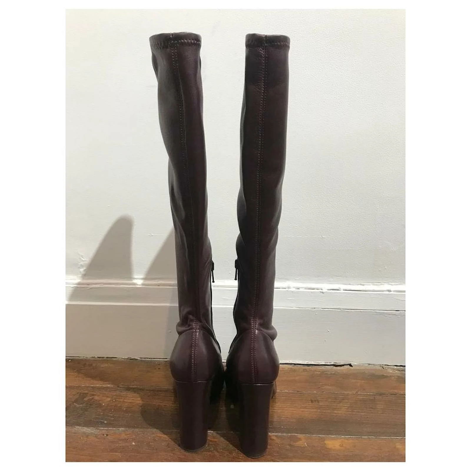 Chloé CHLOE Boots T.eu 37 Leather Dark Red 3 Chloé CHLOE Boots T.eu 37 Leather Dark Red - Image 3