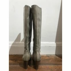 Chloé CHLOE Boots T.eu 36 Leather Grey -winter shoes Sales 2023 823559 4