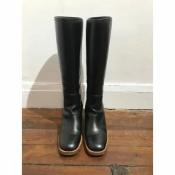 GUCCI Boots T.eu 38.5 Leather Black -winter shoes Sales 2023 823620 3
