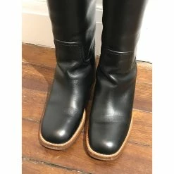 GUCCI Boots T.eu 38.5 Leather Black -winter shoes Sales 2023 823620 4