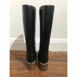 GUCCI Boots T.eu 38.5 Leather Black -winter shoes Sales 2023 823620 5