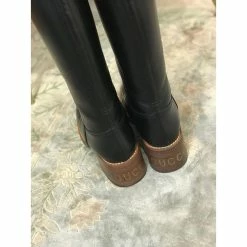 GUCCI Boots T.eu 38.5 Leather Black -winter shoes Sales 2023 823620 7
