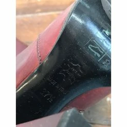 LANVIN Boots T.eu 37.5 Leather Dark Red -winter shoes Sales 2023 823623 5