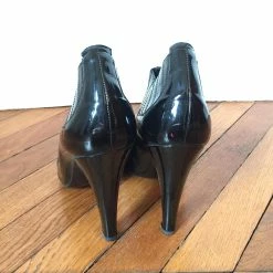 CHANEL Ankle Boots T.eu 37.5 Patent Leather Black -winter shoes Sales 2023 825904 4