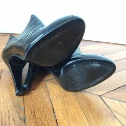 CHANEL Ankle Boots T.eu 37.5 Patent Leather Black -winter shoes Sales 2023 825904 7