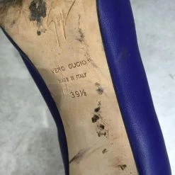 GIUSEPPE ZANOTTI Ankle Boots T.eu 39.5 Leather Blue -winter shoes Sales 2023 825905 4