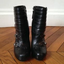 ALEXANDER MCQUEEN Ankle Boots T.eu 37.5 Leather Black -winter shoes Sales 2023 826177 3