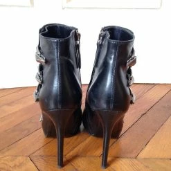 ALEXANDER MCQUEEN Ankle Boots T.eu 37.5 Leather Black -winter shoes Sales 2023 826177 7
