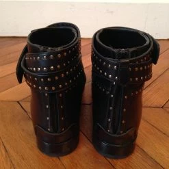 BALENCIAGA Ankle Boots T.eu 37 Leather Black -winter shoes Sales 2023 826179 4