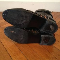 BALENCIAGA Ankle Boots T.eu 37 Leather Black -winter shoes Sales 2023 826179 5