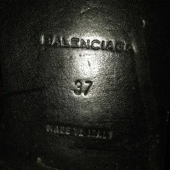 BALENCIAGA Ankle Boots T.eu 37 Leather Black -winter shoes Sales 2023 826179 6