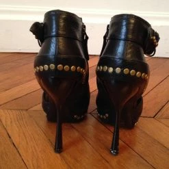 ALEXANDER MCQUEEN Ankle Boots T.eu 37 Leather Black -winter shoes Sales 2023 826181 4