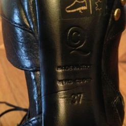 ALEXANDER MCQUEEN Ankle Boots T.eu 37 Leather Black -winter shoes Sales 2023 826181 9