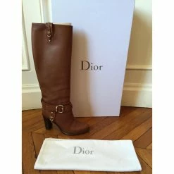 DIOR Boots T.eu 36 Leather Brown -winter shoes Sales 2023 826184 7