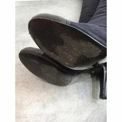 LANVIN Boots T.eu 38 Leather Black -winter shoes Sales 2023 827069 5