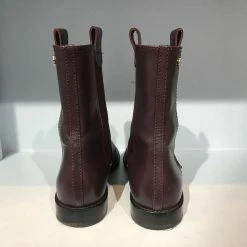CHANEL Ankle Boots T.eu 38 Leather Dark Red -winter shoes Sales 2023 827288 5