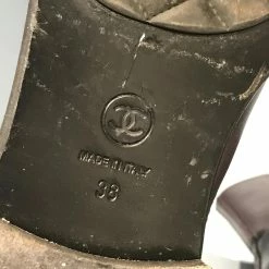 CHANEL Ankle Boots T.eu 38 Leather Dark Red -winter shoes Sales 2023 827288 7