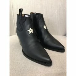 DIOR Ankle Boots T.eu 38 Leather Black -winter shoes Sales 2023 827489 3