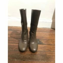 FENDI Boots T.eu 38 Leather Brown -winter shoes Sales 2023 827525 4