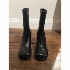 BOTTEGA VENETA Ankle Boots T.eu 41 Leather Black -winter shoes Sales 2023 827542 4