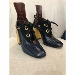 DIOR Ankle Boots T.eu 40.5 Leather Blue -winter shoes Sales 2023 827621 3