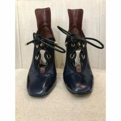 DIOR Ankle Boots T.eu 40.5 Leather Blue -winter shoes Sales 2023 827621 4