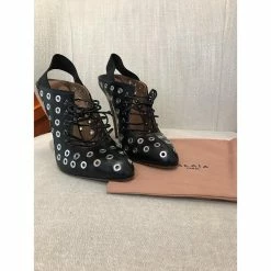 Alaïa ALAIA Ankle Boots T.eu 37.5 Leather Black -winter shoes Sales 2023 827638 7