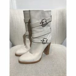 GIANVITO ROSSI Boots T.eu 37.5 Leather Beige -winter shoes Sales 2023 827693 3