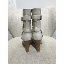 GIANVITO ROSSI Boots T.eu 37.5 Leather Beige -winter shoes Sales 2023 827693 4