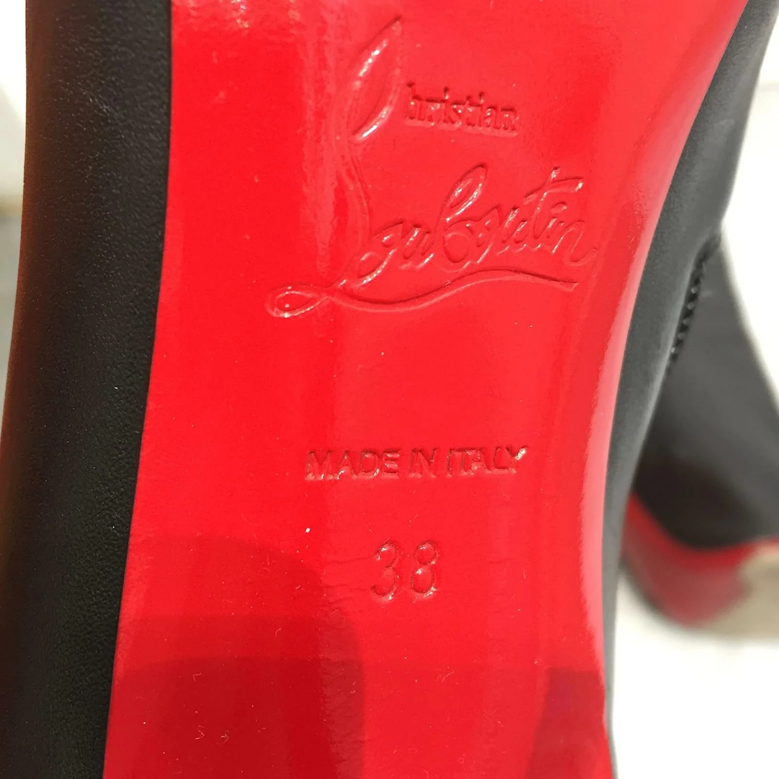 CHRISTIAN LOUBOUTIN Ankle Boots T.eu 38 Leather Black 6 CHRISTIAN LOUBOUTIN Ankle Boots T.eu 38 Leather Black - Image 6