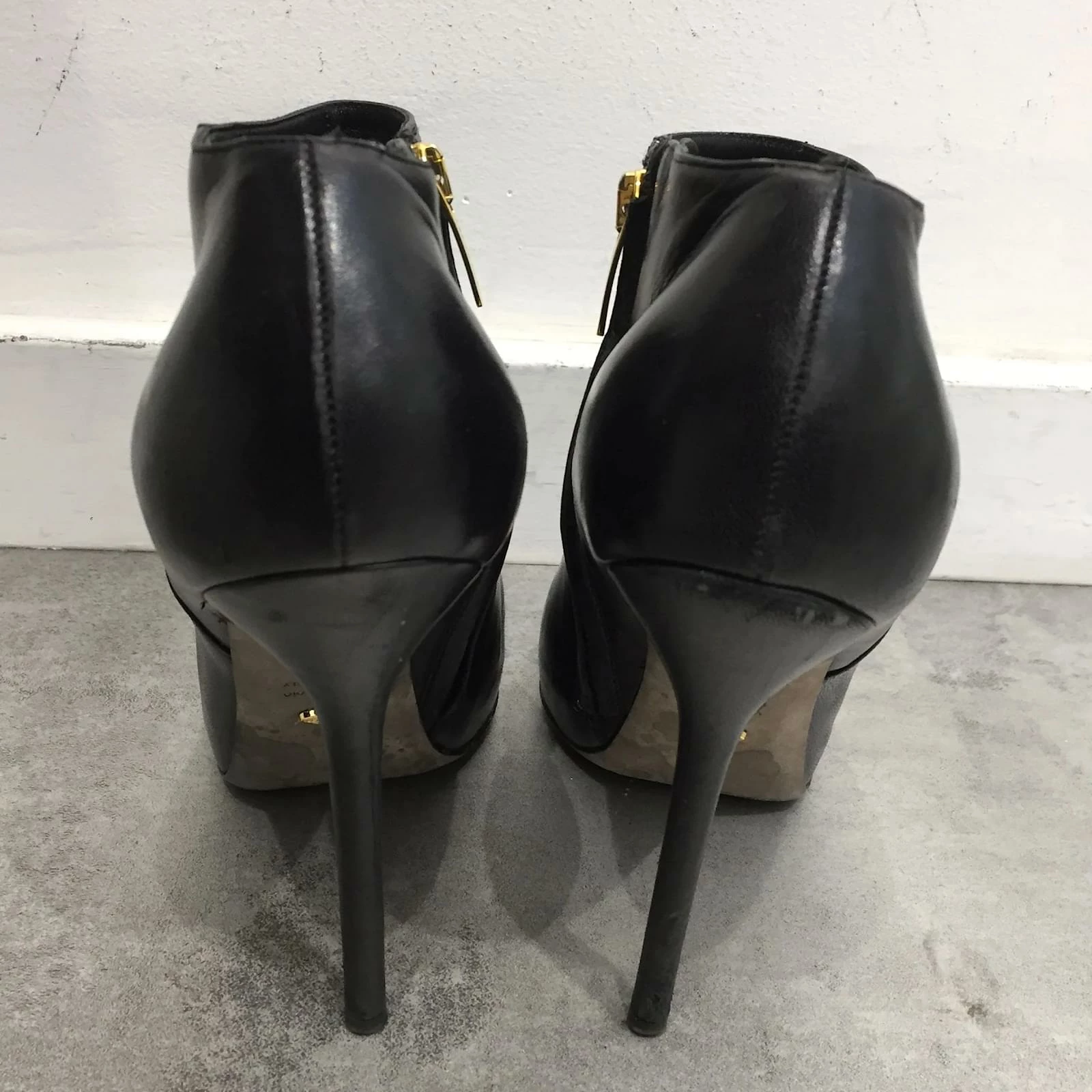 SERGIO ROSSI Ankle Boots T.eu 37.5 Leather Black 3 SERGIO ROSSI Ankle Boots T.eu 37.5 Leather Black - Image 3