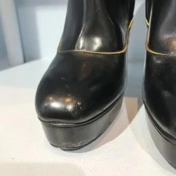 LANVIN Ankle Boots T.eu 37 Leather Black -winter shoes Sales 2023 827705 3