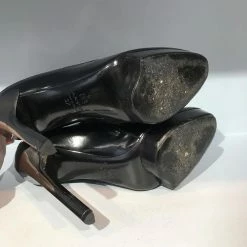 LANVIN Ankle Boots T.eu 37 Leather Black -winter shoes Sales 2023 827705 5