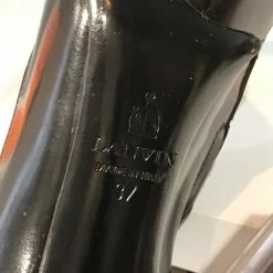 LANVIN Ankle Boots T.eu 37 Leather Black -winter shoes Sales 2023 827705 6