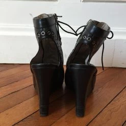 MARC JACOBS Ankle Boots T.eu 37 Leather Black -winter shoes Sales 2023 827712 4