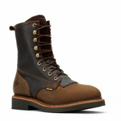 Men’s Bonanza Boondocks 8-Inch Goodyear Welts Work Boots Dark Brown