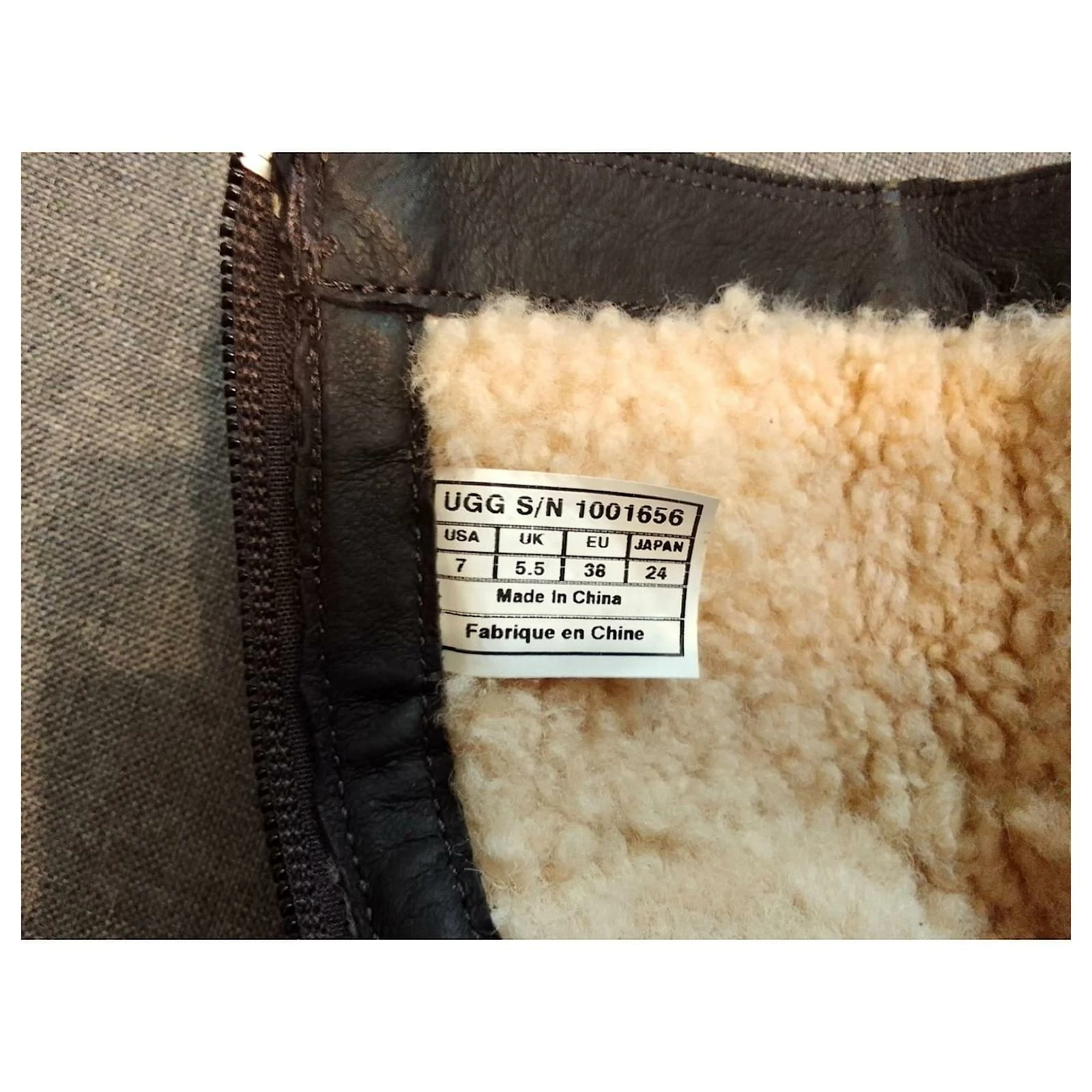 Ugg GERSHWIN Waterproof Zipped Brown Leather Shearling Boots 6 Ugg GERSHWIN Waterproof Zipped Brown Leather Shearling Boots - Image 6