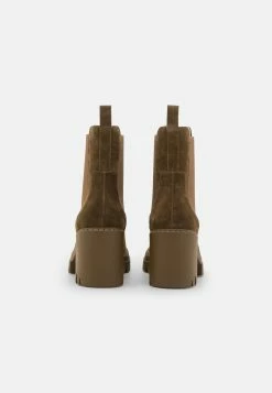 Pier One Leather - High Heeled Ankle Boots - Khaki -winter shoes Sales 2023 82e4380308ac44f19d33d6cff9f92202
