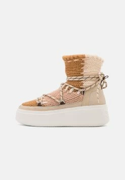 Ash Move - Lace-Up Ankle Boots - Beige