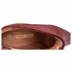 Pura Lopez Pony-style Calf Leather Boots Dark Red -winter shoes Sales 2023 834834 5