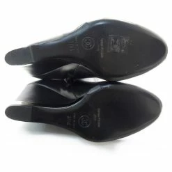CHANEL BOOTS G31303 37.5 WEDGES LEATHER BOOTS Black -winter shoes Sales 2023 834935 4