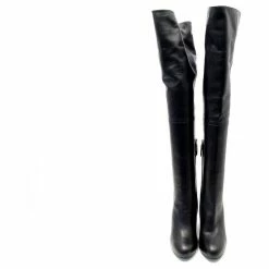 CHANEL BOOTS G31303 37.5 WEDGES LEATHER BOOTS Black -winter shoes Sales 2023 834935 6