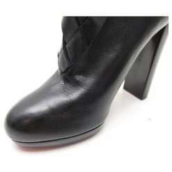 NEW CHRISTIAN LOUBOUTIN TROOP BOOTS SHOES 39 BLACK LEATHER BOOTS -winter shoes Sales 2023 835033 9