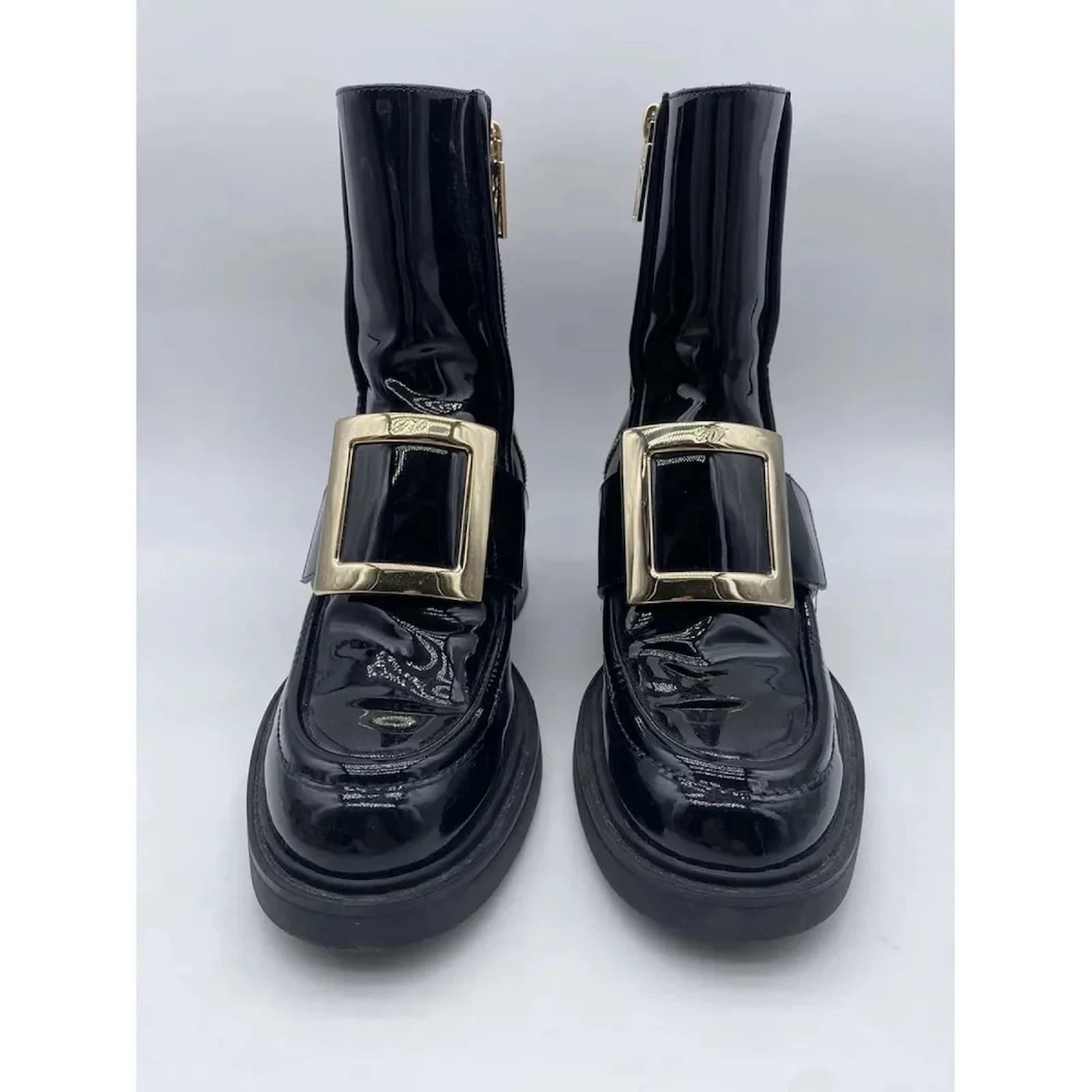 ROGER VIVIER Ankle Boots T.eu 39 Leather Black 3 ROGER VIVIER Ankle Boots T.eu 39 Leather Black - Image 3
