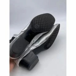 CHANEL Ankle Boots T.eu 39.5 Leather Silvery -winter shoes Sales 2023 836783 6