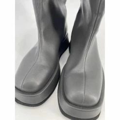 Autre Marque GIA BORGHINI Boots T.eu 37.5 Leather Grey -winter shoes Sales 2023 836797 3